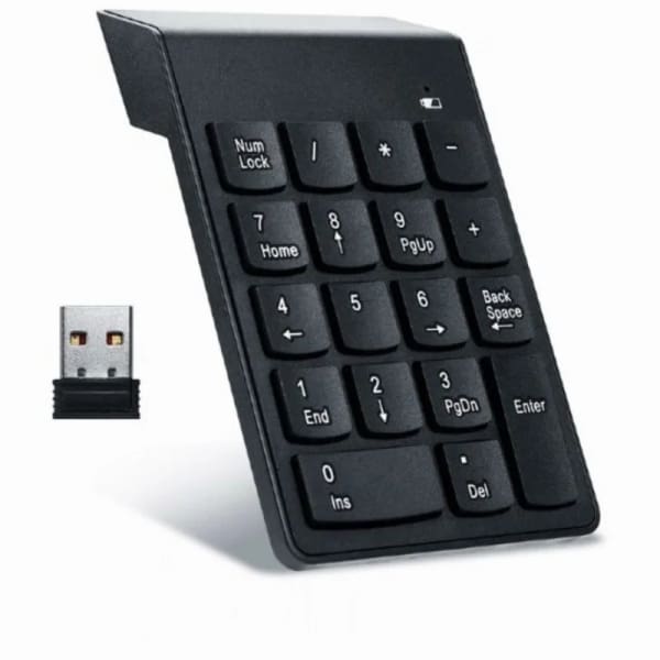 Pavé Numérique Sans Fil Gembird – (NoirKpd-w-02) Pavé Numérique Sans Fil Gembird – (NoirKpd-w-02)